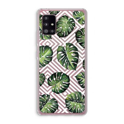 Geometrische jungle: Samsung Galaxy A51 5G Transparant Hoesje