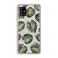 Geometrische jungle: Samsung Galaxy A51 5G Transparant Hoesje
