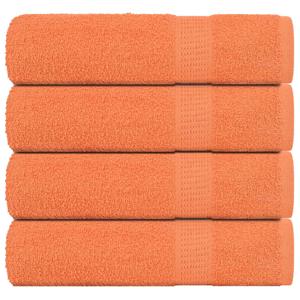 VidaXL Douchehanddoeken 4 st 70x140 cm 360 g/m² 100% katoen oranje