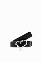 Leren riem Zalio - BLACK - 90