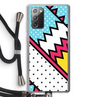 Pop Art #2: Samsung Galaxy Note 20 / Note 20 5G Transparant Hoesje met koord