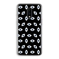 Eyes pattern: OnePlus 7 Transparant Hoesje