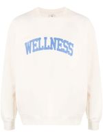 Sporty & Rich sweat en coton à appliqué Wellness - Tons neutres