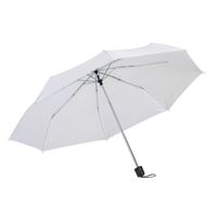 Opvouwbare mini paraplu wit 96 cm   -