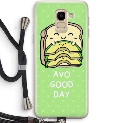 Avo Good Day: Samsung Galaxy J6 (2018) Transparant Hoesje met koord