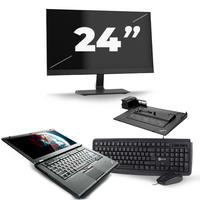 Lenovo ThinkPad T420s - Intel Core i7-2e Generatie - 14 inch - 8GB RAM - 240GB SSD - Windows 10 + 1x 24 inch Monitor - thumbnail