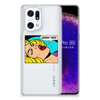 OPPO Find X5 Pro Silicone Back Cover Popart Oh Yes