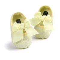 Zachte bodem antislip peuter schoenen prinses schoenen voor baby (geel)