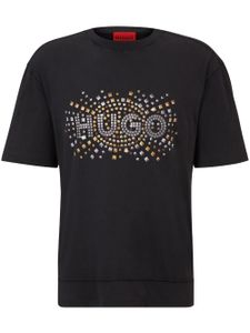 HUGO t-shirt à logo clouté - Noir