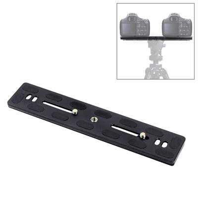 PULUZ 200mm lengte PU-200 aluminium-magnesiumlegering Quick release Plate QR-klem voor Benro B3/j2/J3 statief kogelkop