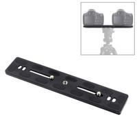 PULUZ 200mm lengte PU-200 aluminium-magnesiumlegering Quick release Plate QR-klem voor Benro B3/j2/J3 statief kogelkop