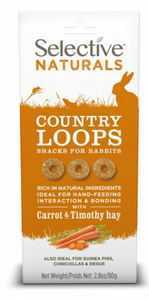 Selective Naturals Country Loops with Carrot & Timothy Hay 4x80 g - Supreme