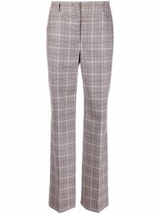 Alberta Ferretti pantalon droit à carreaux - Gris