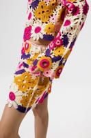 Multicolor gehaakte trui - WHITE - M