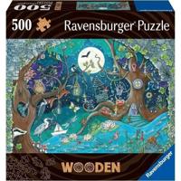 Puzzle in legno 500 pezzi Foresta fantastica