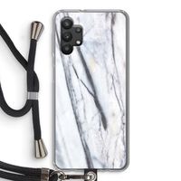 Gestreepte marmer: Samsung Galaxy A32 5G Transparant Hoesje met koord