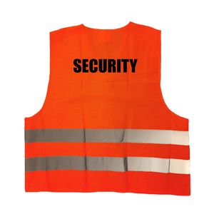 Oranje veiligheidsvest security / beveiliger voor volwassenen   -