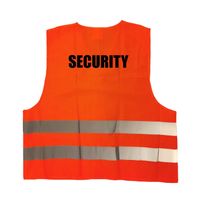 Oranje veiligheidsvest security / beveiliger voor volwassenen   -