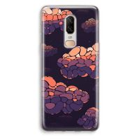 Patroon Wolken: OnePlus 6 Transparant Hoesje