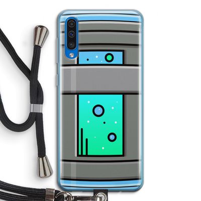 Chug Bottle: Samsung Galaxy A50 Transparant Hoesje met koord