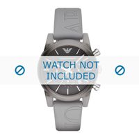 Armani horlogeband AR1063 Silicoon Grijs 20mm - thumbnail
