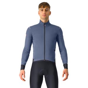 Castelli Alpha Flight RoS lange mouw fietsjack twilight blue/silver reflex heren L