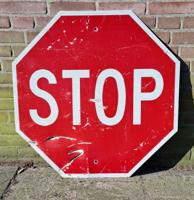 Stop Sign Amerikaans Verkeersbord - 76 x 76cm - Origineel