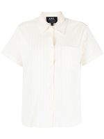 A.P.C. chemise Marine en coton - Blanc