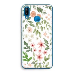 Botanical sweet flower heaven: Huawei P20 Lite Transparant Hoesje