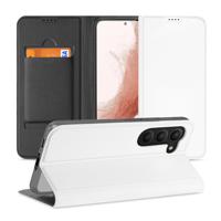 Stand Case Hoesje voor de Samsung Galaxy S23 Wit met Pashouder Stand Case Hoesje voor de Samsung Galaxy S23 Wit met Pashouder