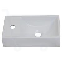 HR Badmeubelen Qube Fontein - 41x22x10cm - kraangat links - wit 73171201