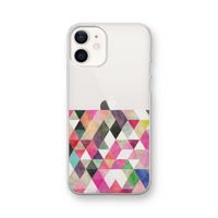 Gekleurde driehoekjes: iPhone 12 Transparant Hoesje