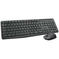 Logitech MK235 Draadloze Toetsenbord en Muis QWERTY Toetsenbord Zwart