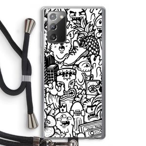 Vexx Mixtape #2: Samsung Galaxy Note 20 / Note 20 5G Transparant Hoesje met koord