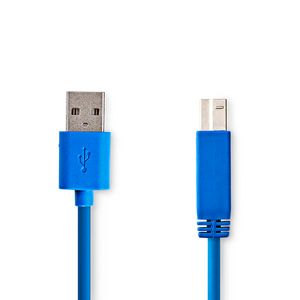 USB 3.0-Kabel | A Male - B Male | 3,0 m | Blauw