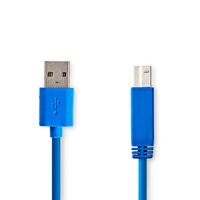 USB 3.0-Kabel | A Male - B Male | 3,0 m | Blauw