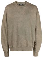 A-COLD-WALL* sweat Uniform Crewneck froncé en coton - Vert - thumbnail