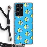 Visjes: Samsung Galaxy S21 Ultra Transparant Hoesje met koord