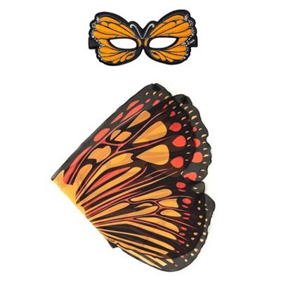 Oranje monarchvlinder verkleedset voor meisjes