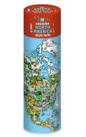 Kinderpuzzel Amazing North America in a tube 250 pieces 57 cm x 43 cm | Robert Frederick Kinderpuzzel Amazing North America in a tube 250 pieces 57 cm x 43 cm | Robert Frederick
