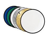 Godox reflectieschermen 7-in-1 Gold, Silver, Black, White, Translucent, Blue, Green - 60cm - thumbnail