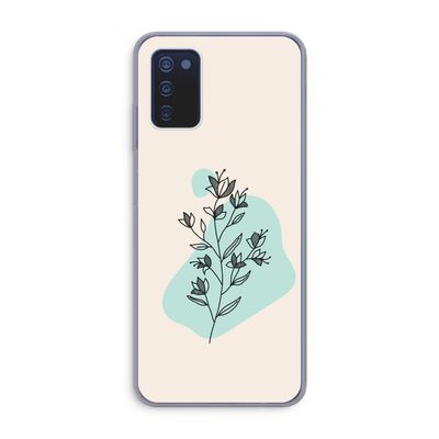 Violets are blue: Samsung Galaxy A03s Transparant Hoesje