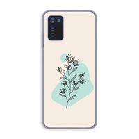Violets are blue: Samsung Galaxy A03s Transparant Hoesje
