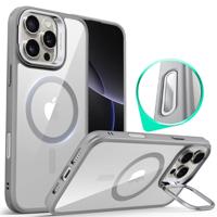 iPhone 16 Pro Classic Hybrid Magnetic Case (Camera Control, Stash Stand) - Clear Grey