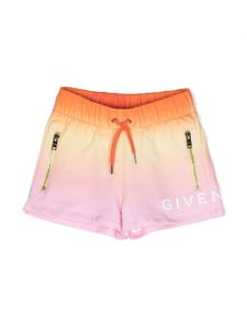 Givenchy Kids short à lien de resserrage - Orange