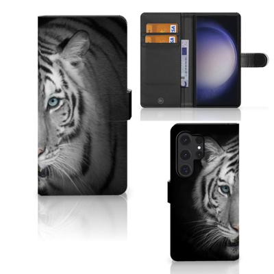 Samsung Galaxy S24 Ultra | Telefoonhoesje | Met pasjeshouder | Tijger Samsung Galaxy S24 Ultra | Telefoonhoesje | Met pasjeshouder | Tijger
