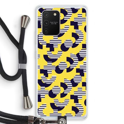 8-bit N°3: Samsung Galaxy S10 Lite Transparant Hoesje met koord
