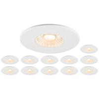 SLV 1007272 LED-inbouwlamp LED Set van 12 stuks F (A - G) 8 W Zwart