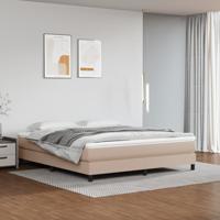 Bedframe kunstleer cappuccinokleurig 180x200 cm