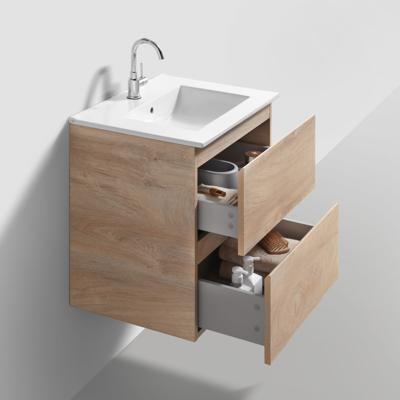 Badmeubelset Met Spiegel Clou InBe 60 CM Grieks Eiken
